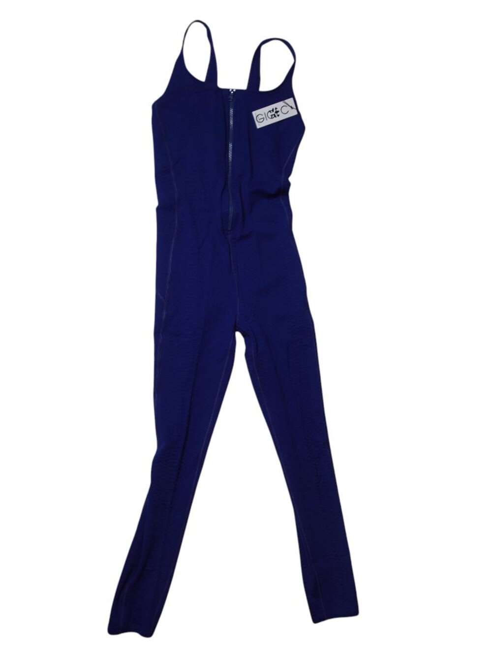 GIGI C Merit Jumpsuit in Royal Blue size Medium women's activewear sporty NWT